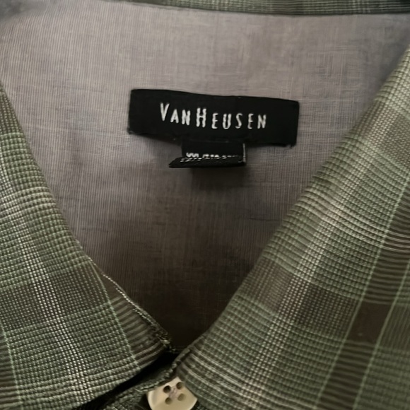 Men Dress Plaid Shirt Size Neck 18-181/2 XXL - Picture 2 of 3